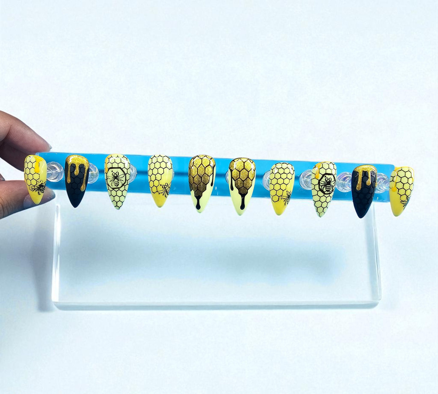 Honey Bee Press On Nails