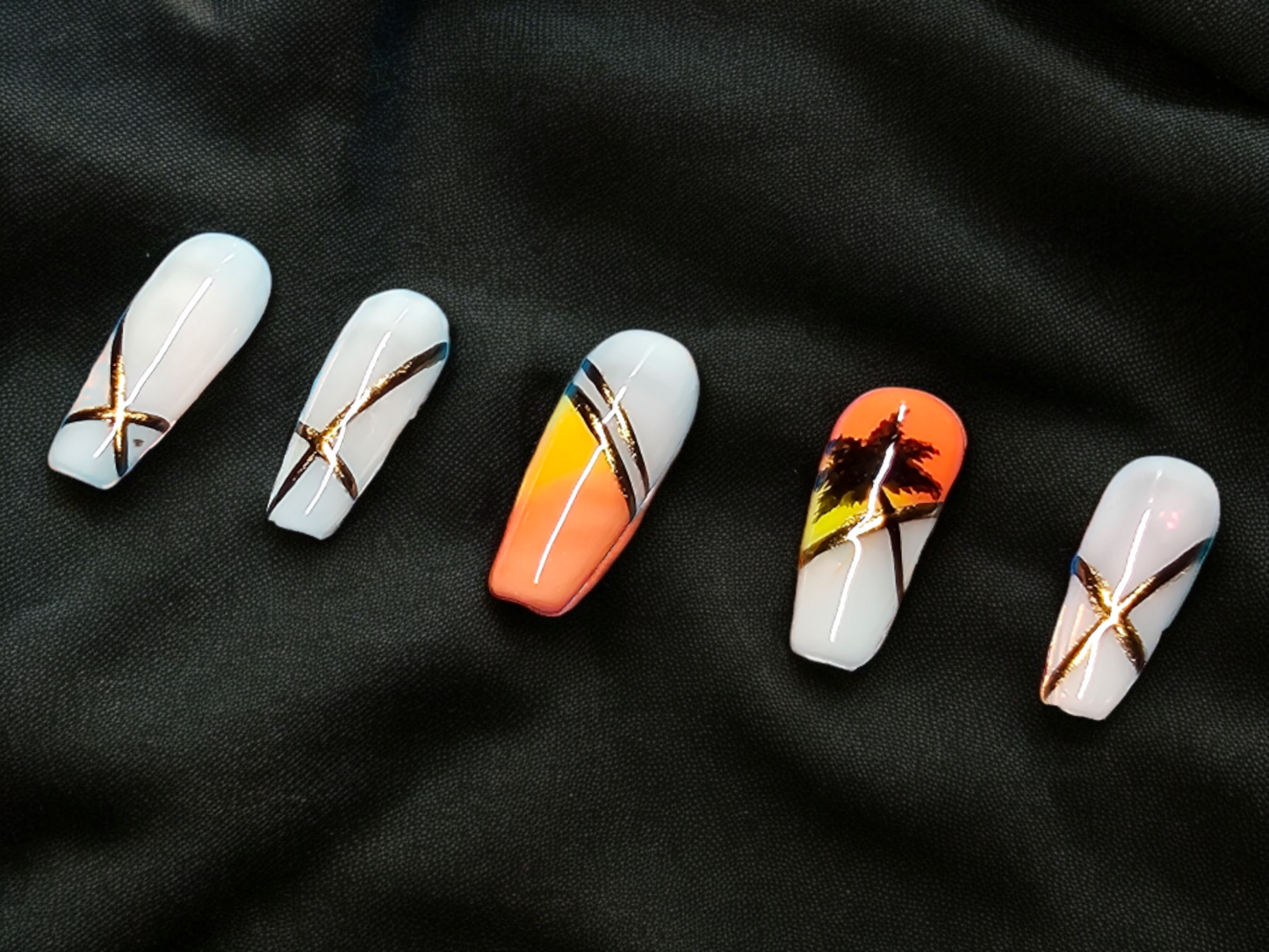 Miami Boardwalk Beauty Press On Nails