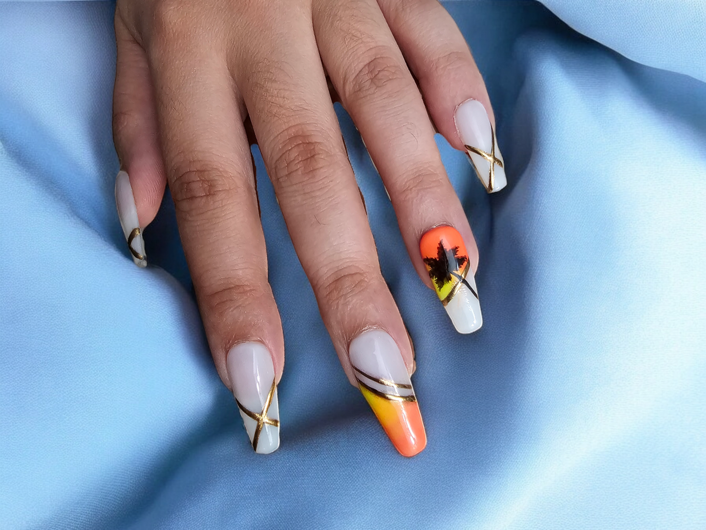 Miami Boardwalk Beauty Press On Nails