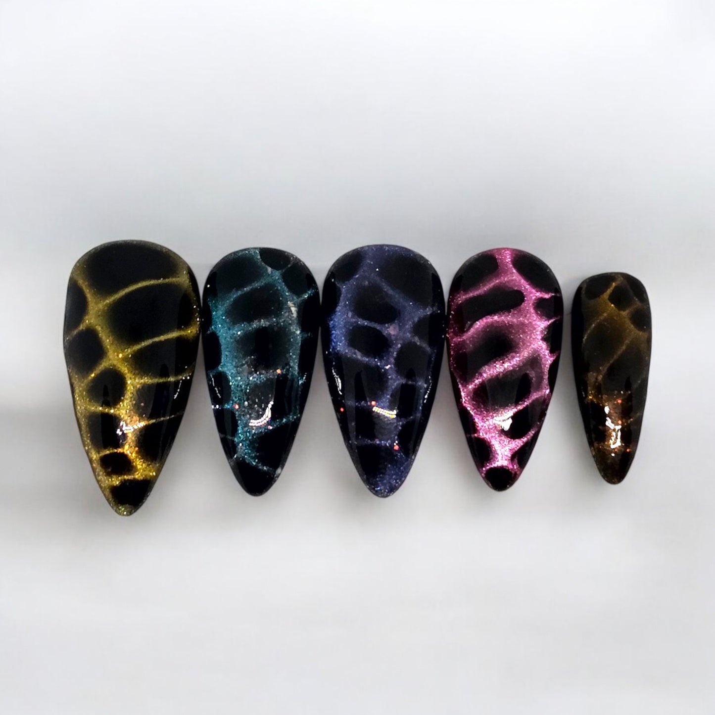 Galaxy Snake Skin Press On Nails
