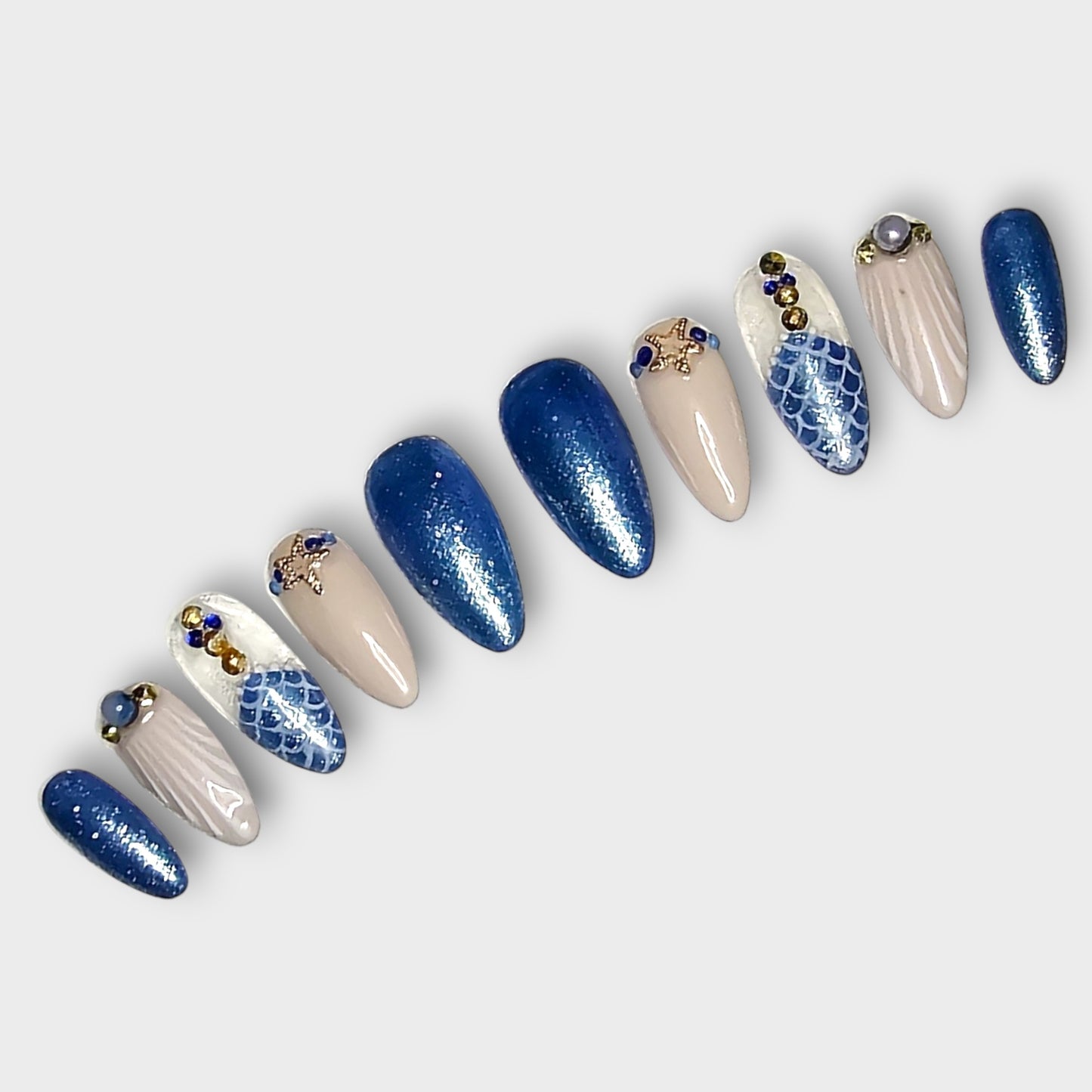 Mermaid Shores Press On Nails