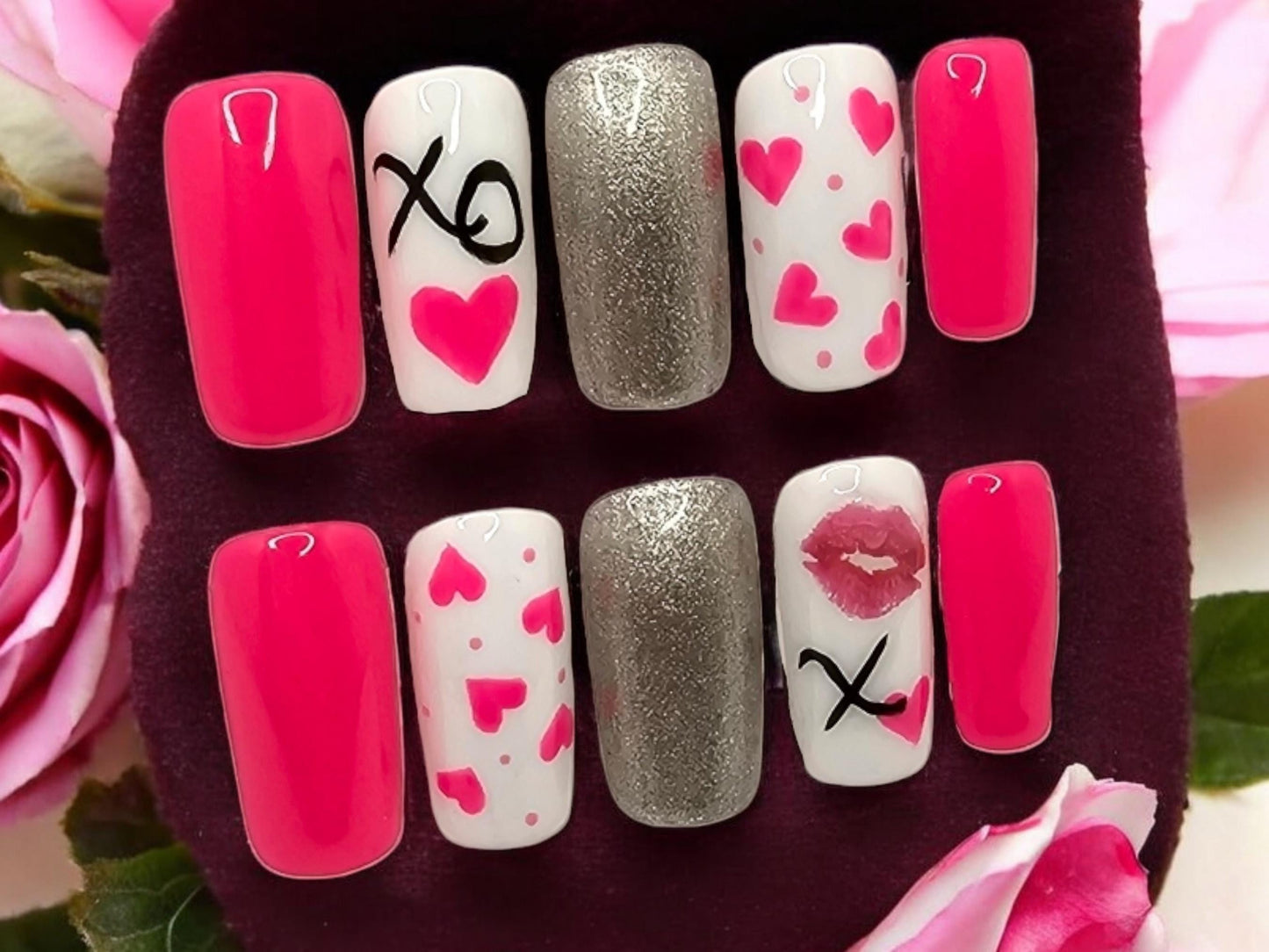 Rhapsody in Pink Press On Nails