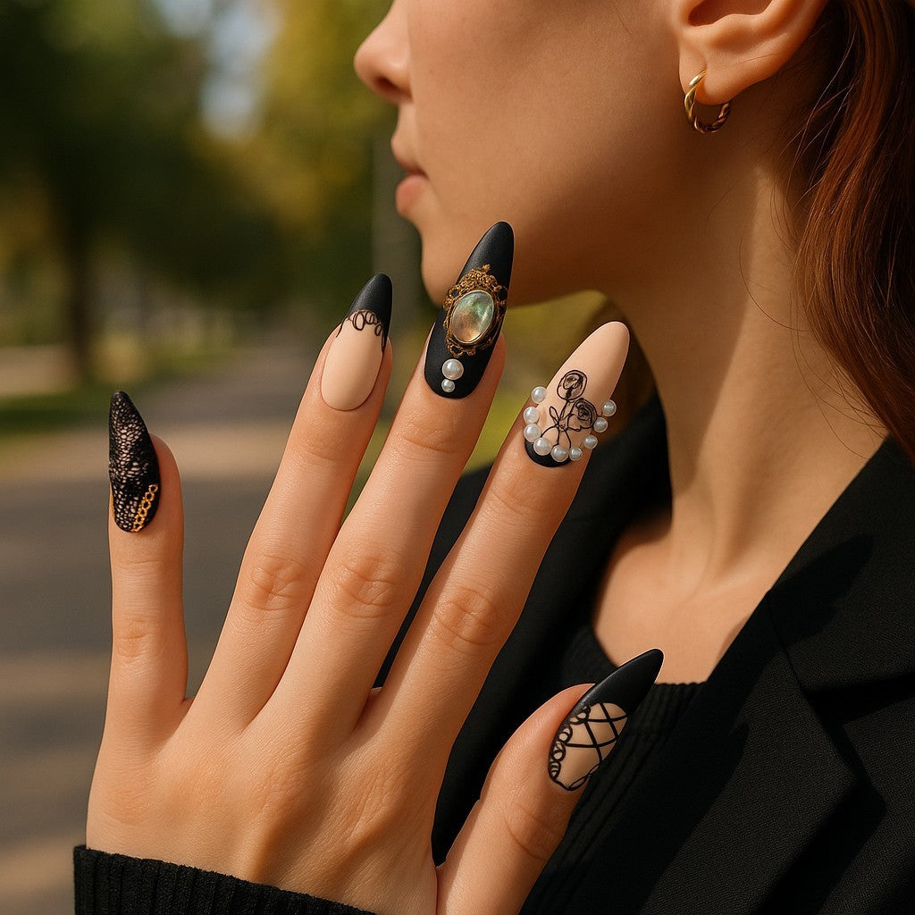 Baroque Glamour Press On Nails