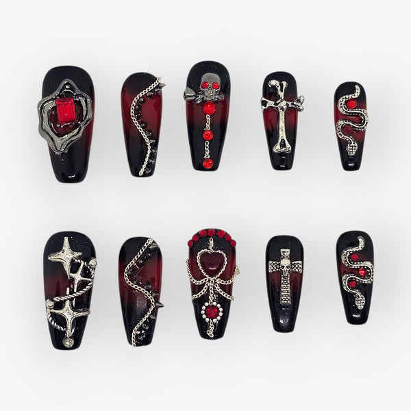 Midnight Majesty Press On Nails