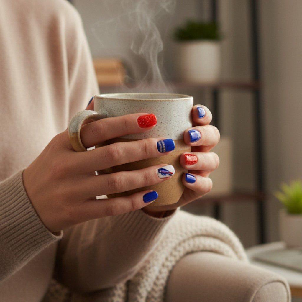 Buffalo Game Day Press On Nails