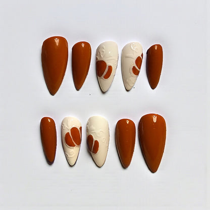 Pumpkin Spice Latte Press On Nails