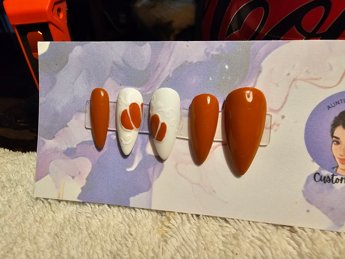 Pumpkin Spice Latte Press On Nails