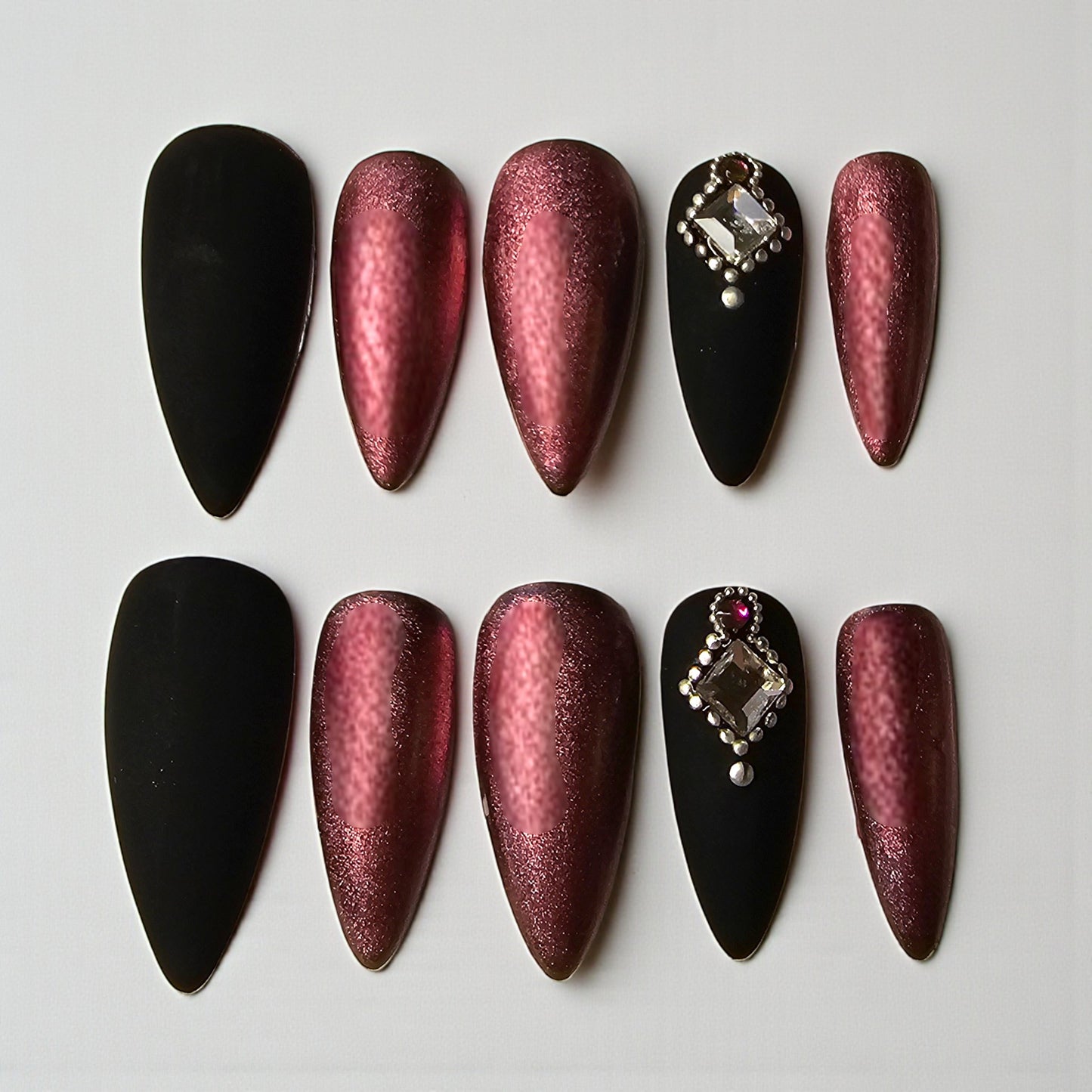 Luxe Rose Gold Press On Nails