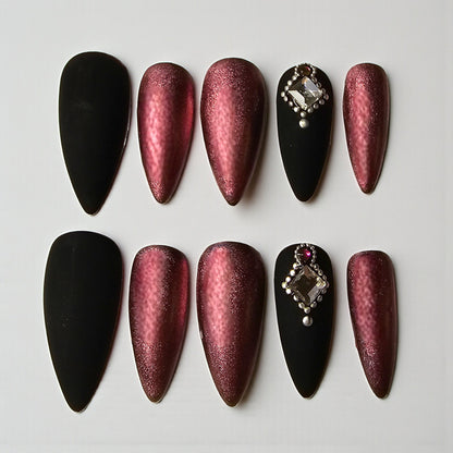 Luxe Rose Gold Press On Nails