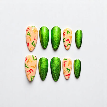 Fa-la-la-La Fabulous Press On Nails