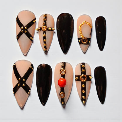 Chain Reaction Press On Nails