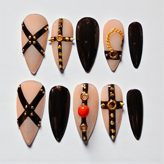 Chain Reaction Press On Nails