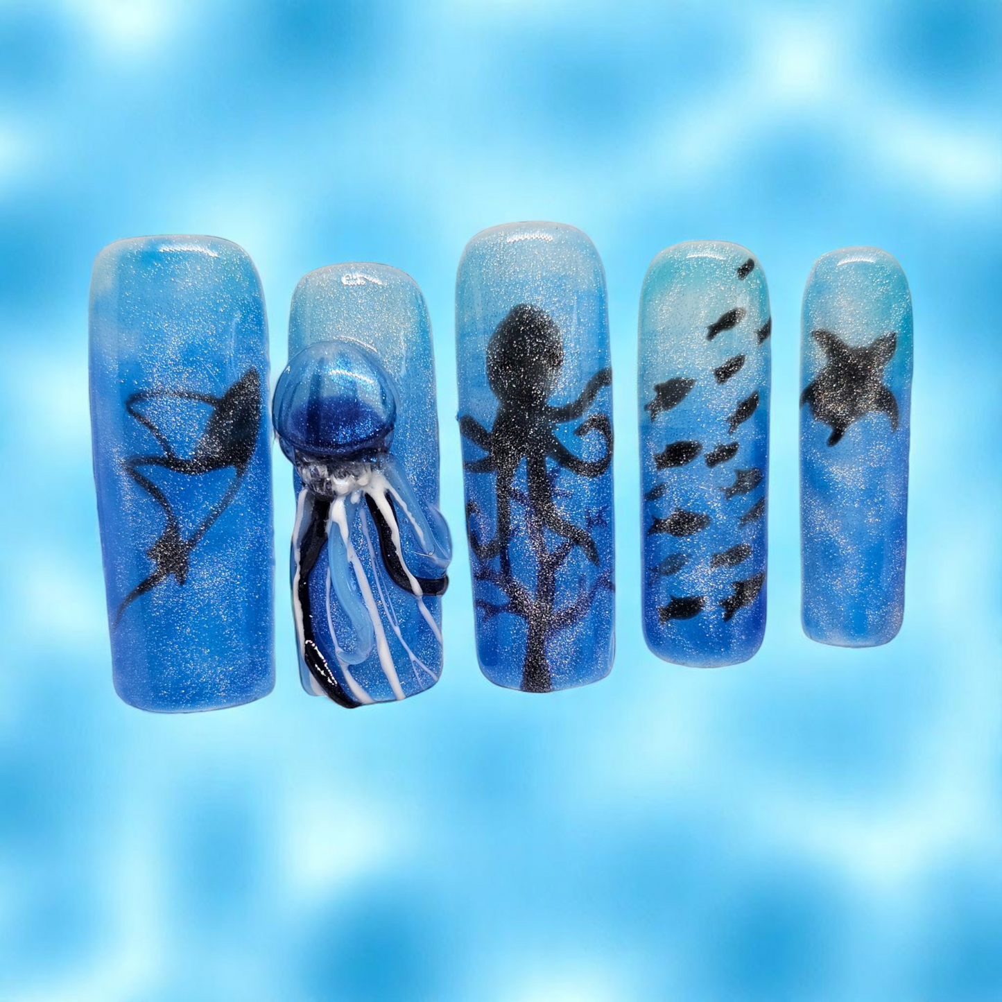 Underwater Fantasy Press On Nails