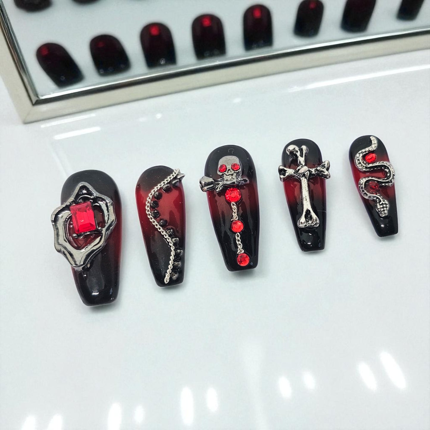 Midnight Majesty Press On Nails