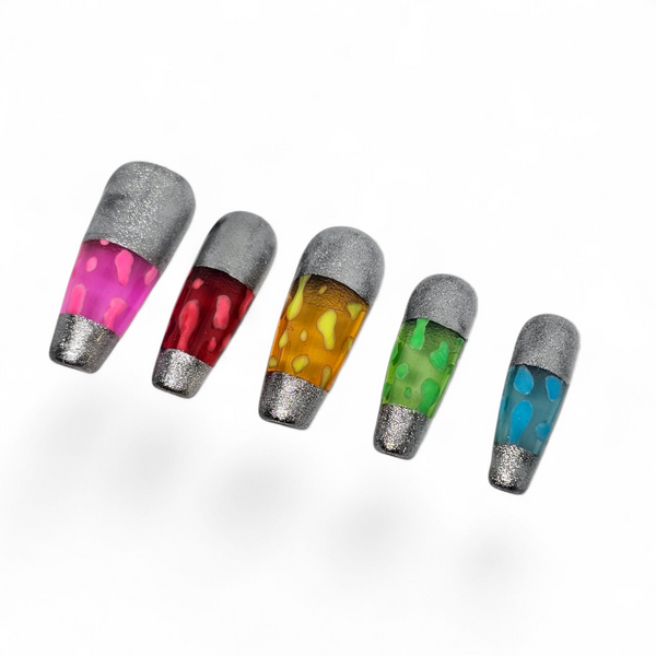 Lava Lamp press on nails