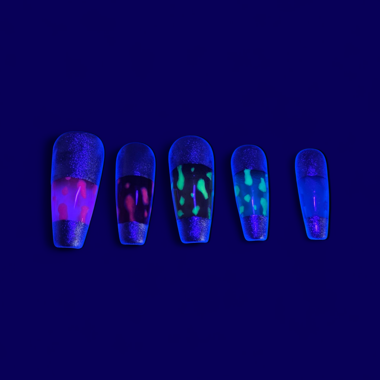 Lava Lamp Press On Nails