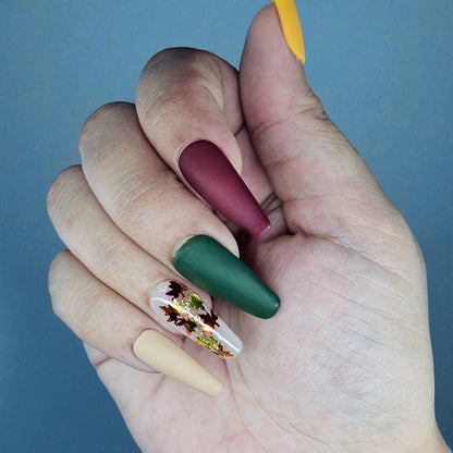 Golden Hour Fall Press On Nails