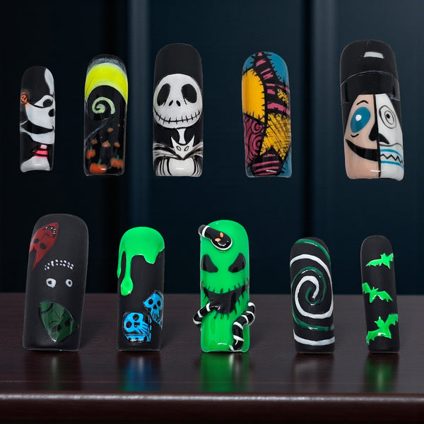 Nightmare Before Christmas Press On Nails