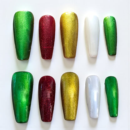 Mistletoe Metallics Press On Nails