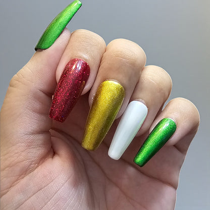 Mistletoe Metallics Press On Nails