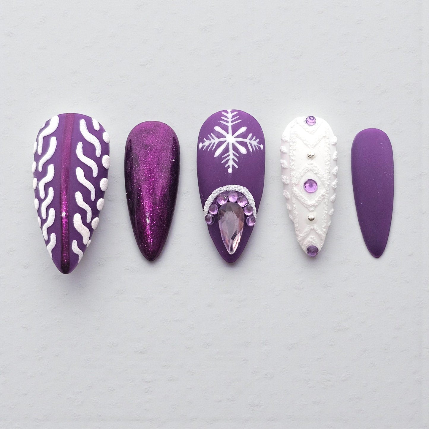 Purple Frost Luxe Press-On Nails
