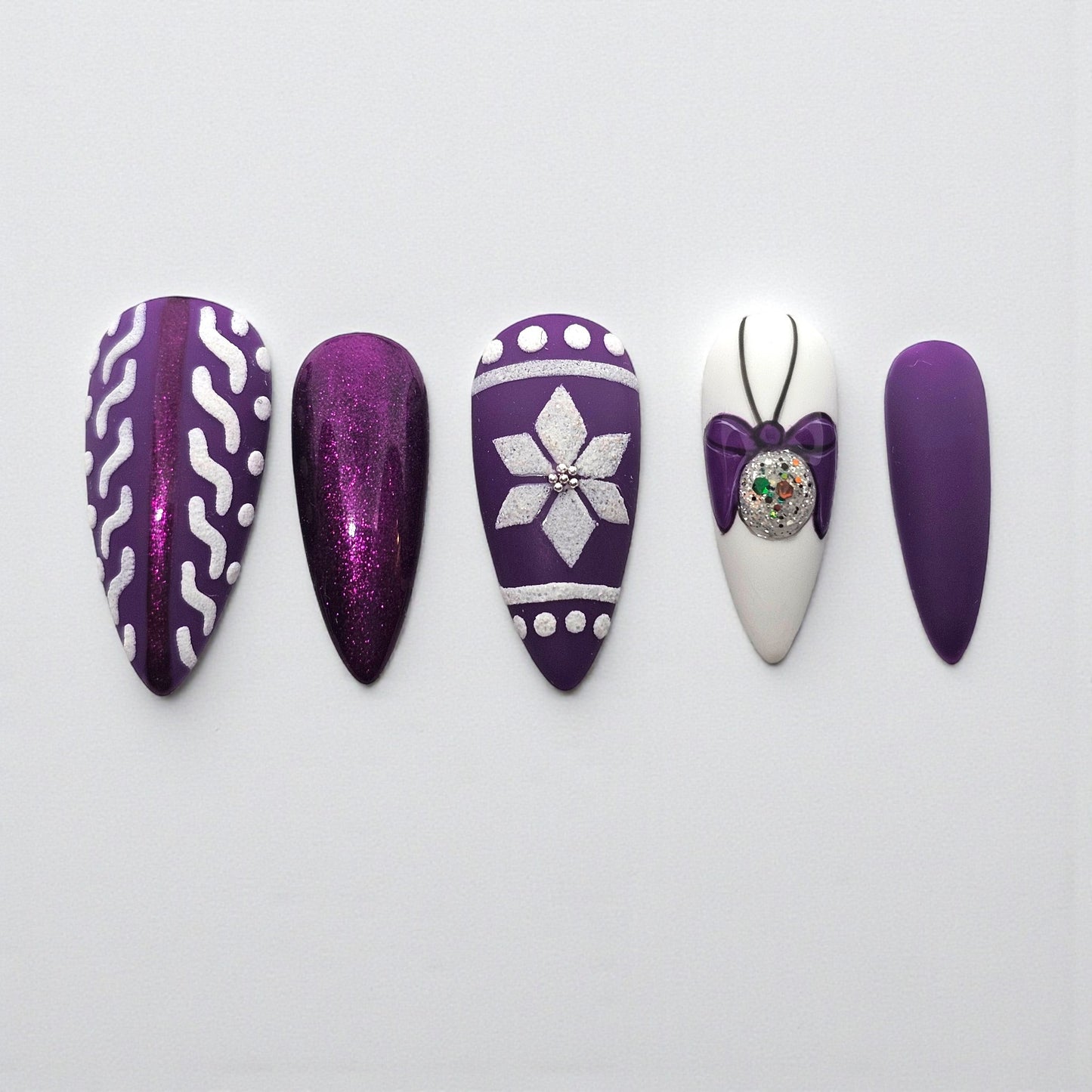 Purple Frost Luxe Press-On Nails