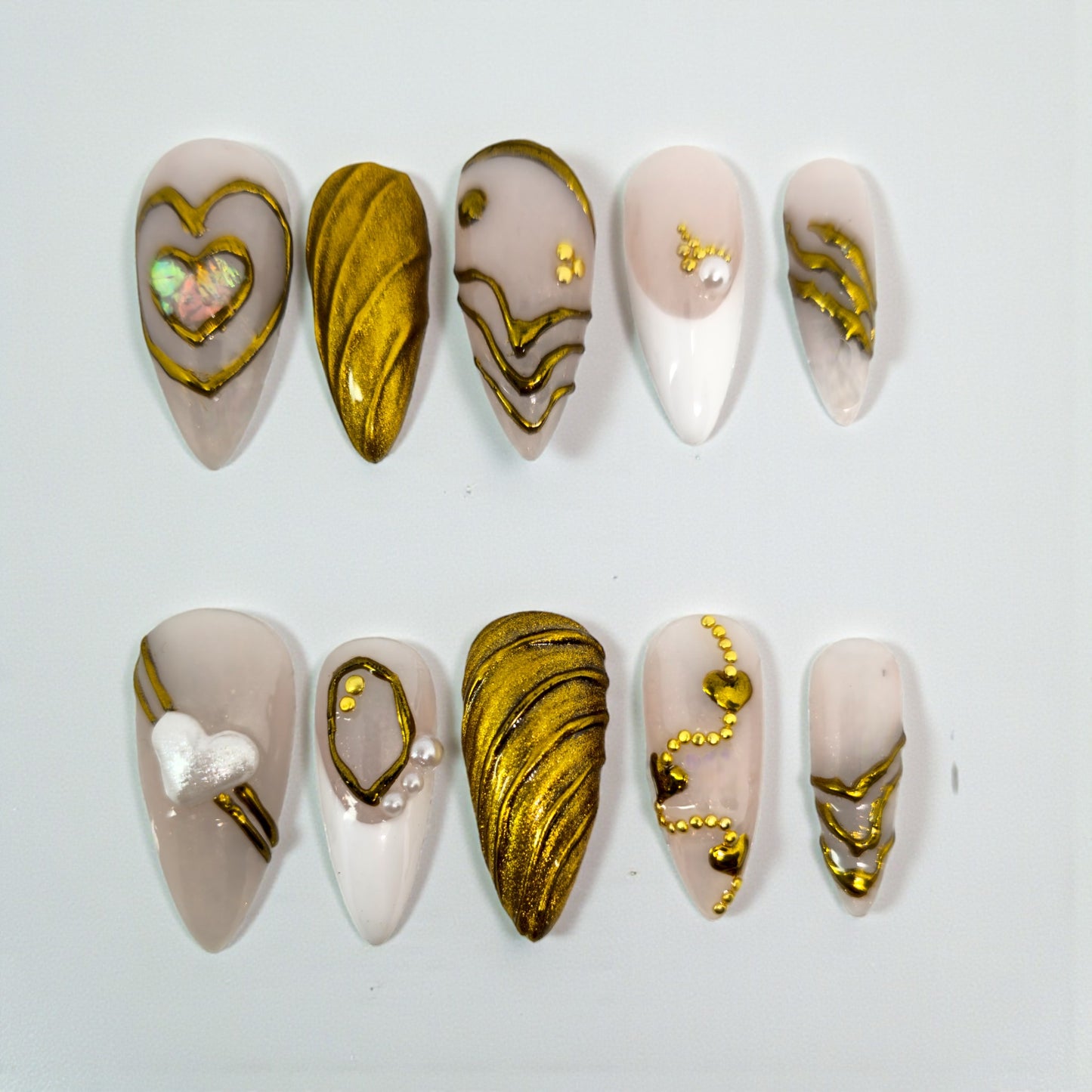 Opulent Ivory Press On Nails