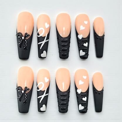 Gothic Romance Press On Nails