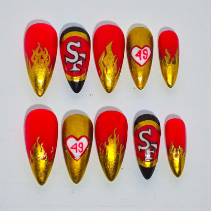 Game Day 49 Press On Nails