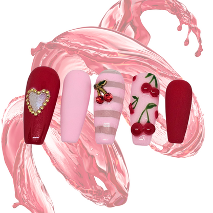 Juicy Cherries Press On Nails