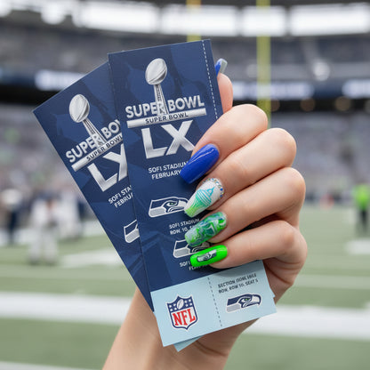 Emerald City Football Press On Nails