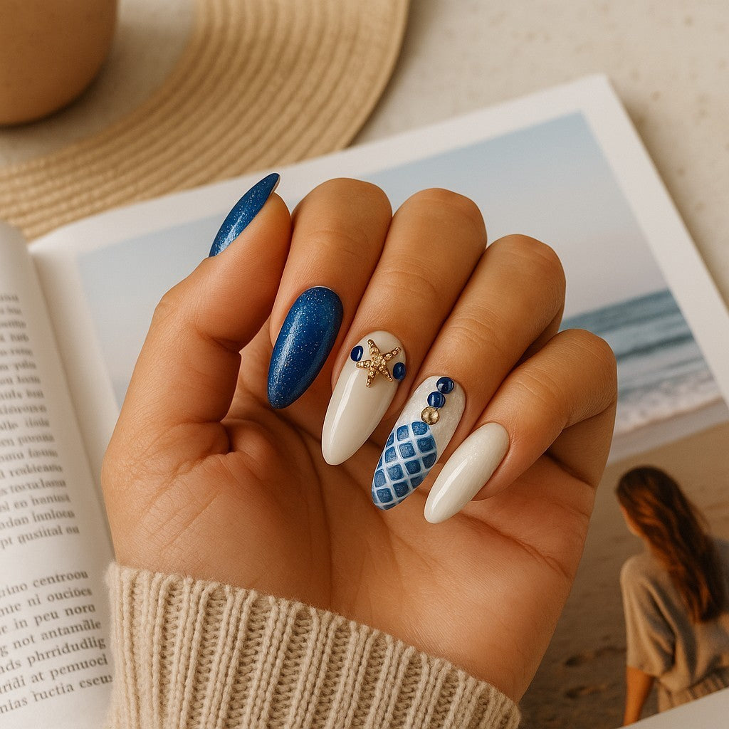 Mermaid Shores Press On Nails