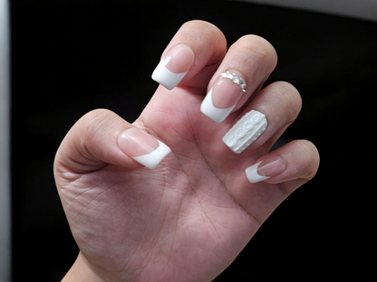 Sweater Weather Frenchies Press On Nails