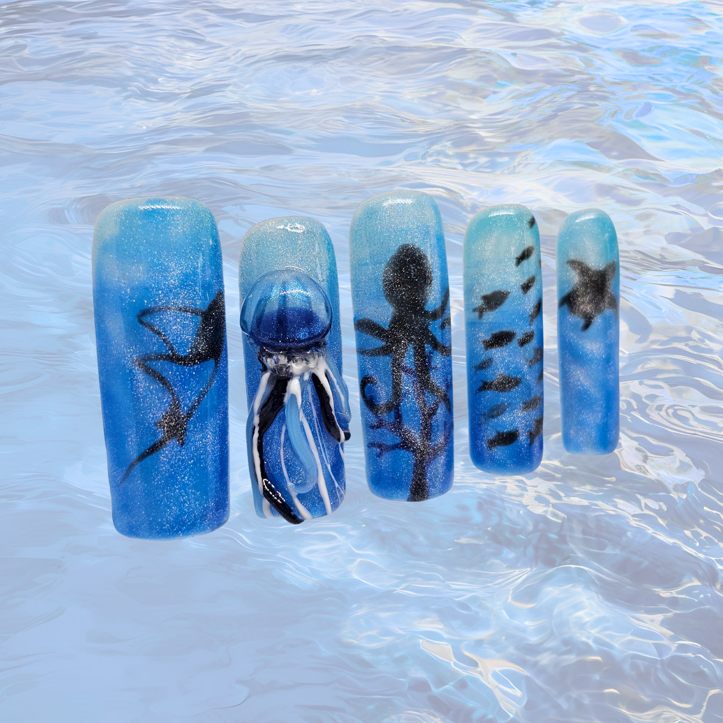 Underwater Fantasy Press On Nails