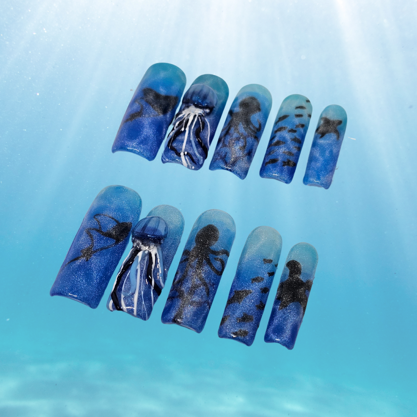 Underwater Fantasy Press On Nails