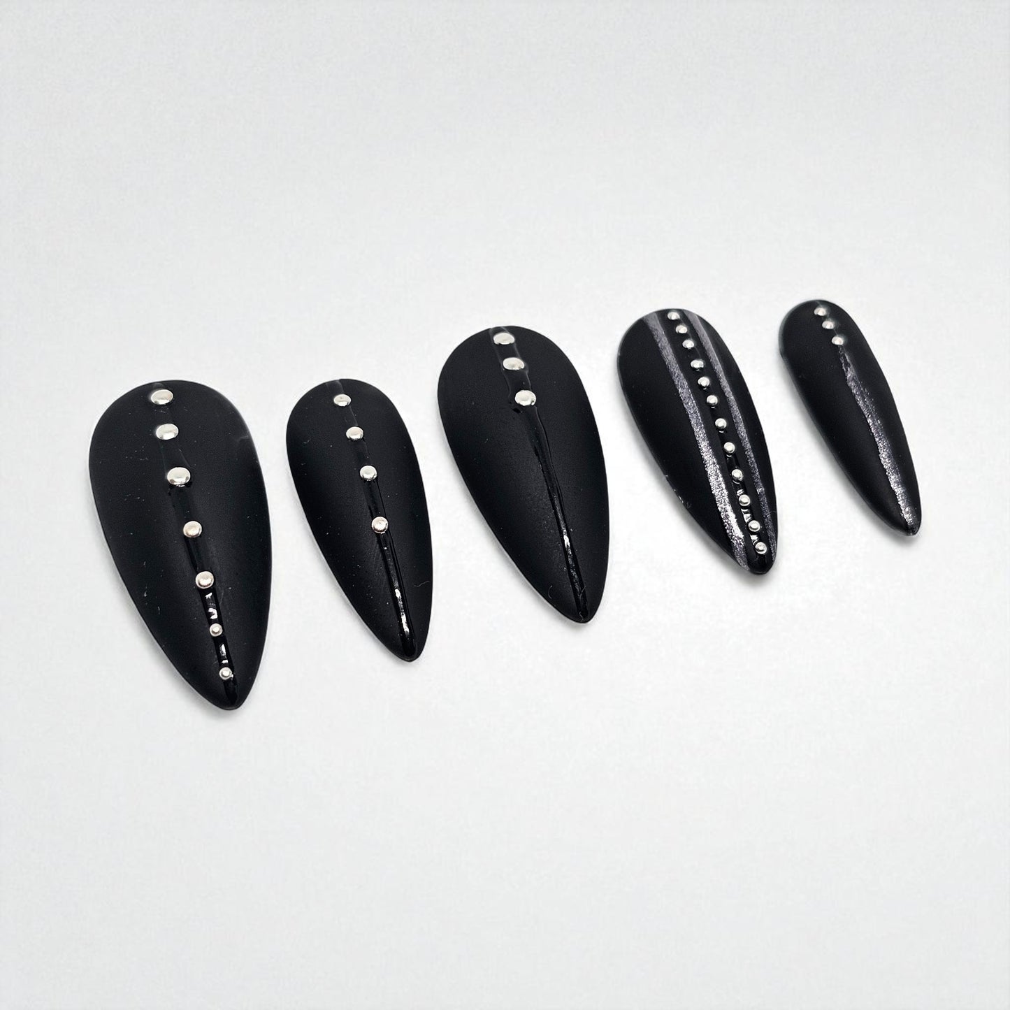 Chrome Rider Press On Nails
