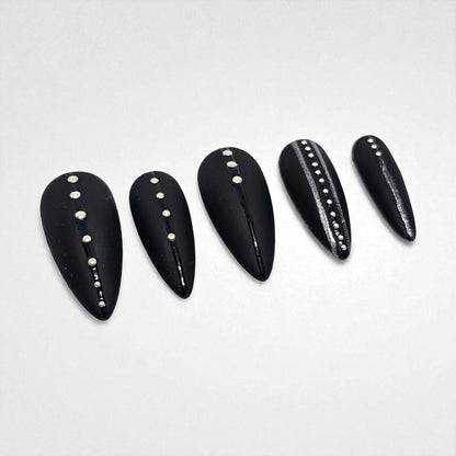 Chrome Rider Press On Nails