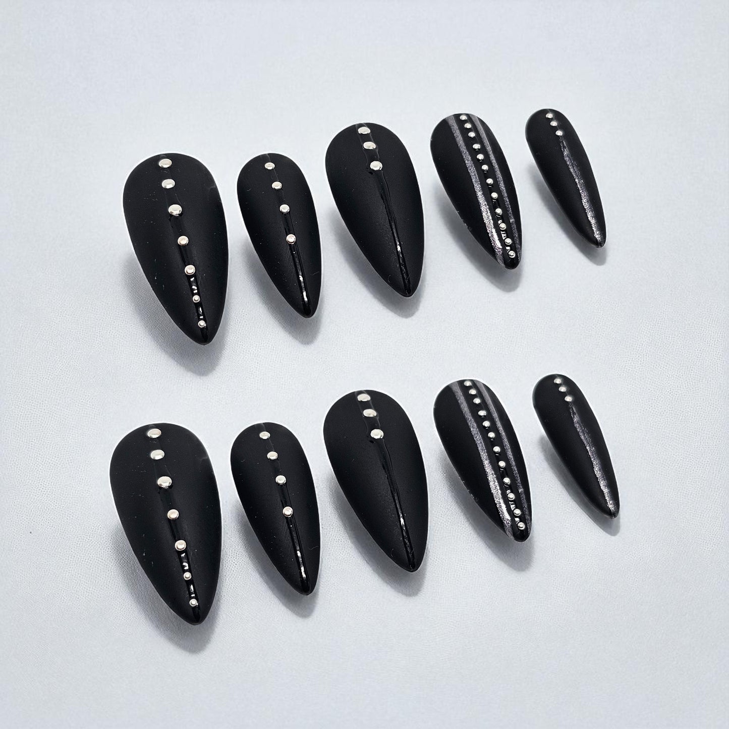 Chrome Rider Press On Nails