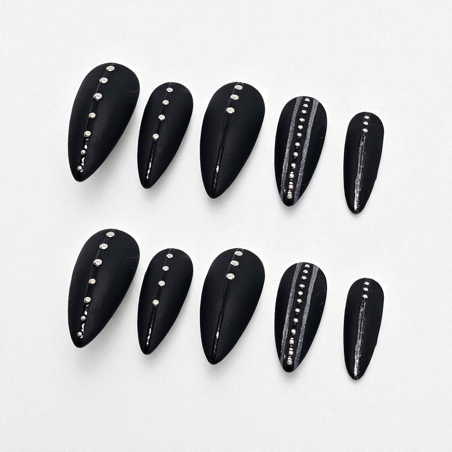 Chrome Rider Press On Nails