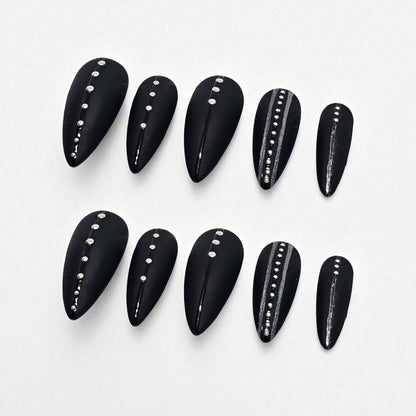 Chrome Rider Press On Nails