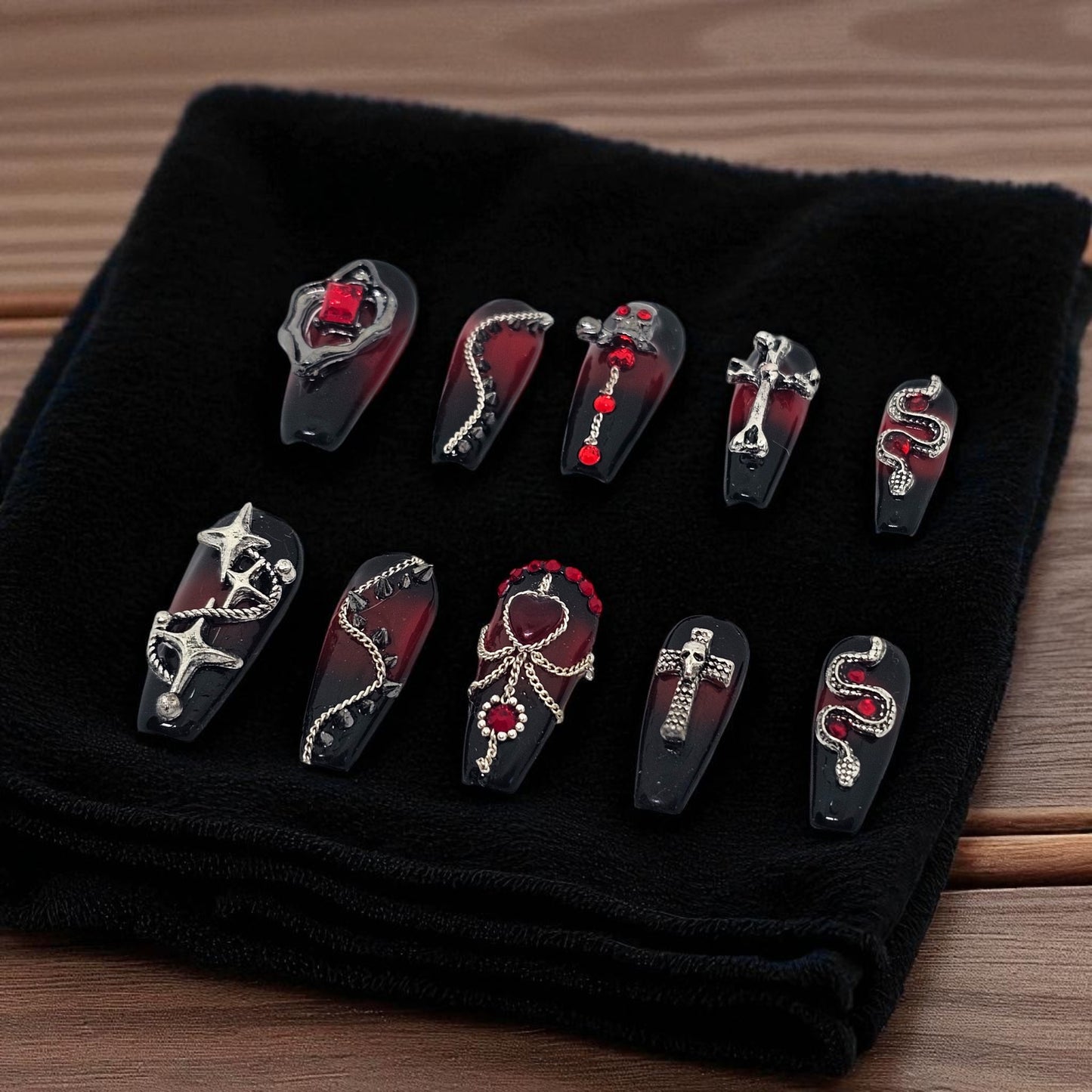 Midnight Majesty Press On Nails