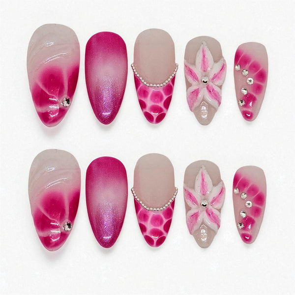 Blush Bloom Press On Nails