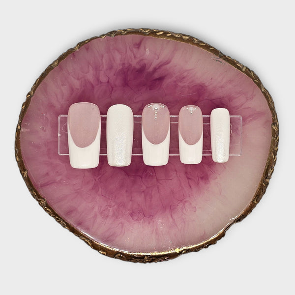 Pink Frost Press On Nails