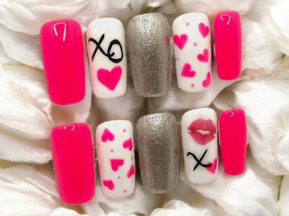 Rhapsody in Pink Press On Nails