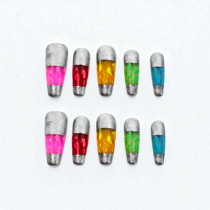 Lava Lamp Press On Nails
