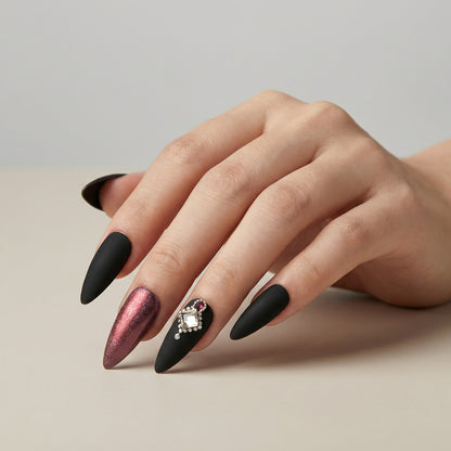 Luxe Rose Gold Press On Nails