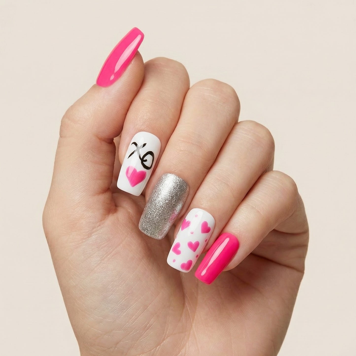 Rhapsody in Pink Press On Nails