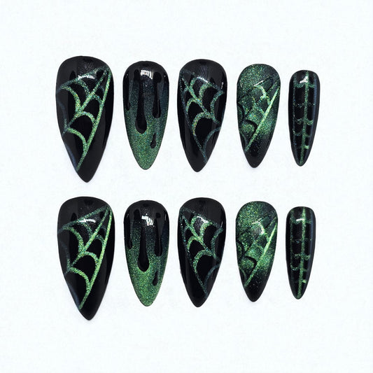 Black Widow Press On Nails