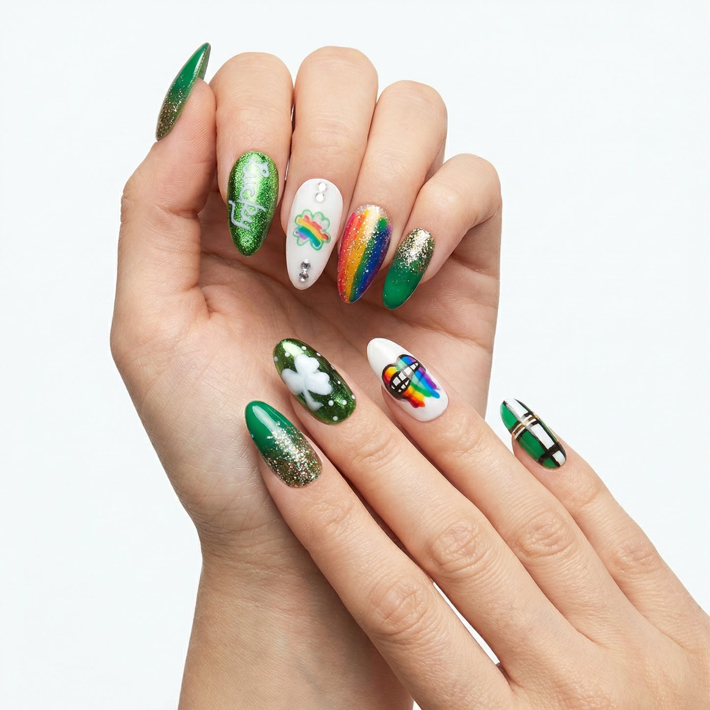Luck of the Irish Press On Nails