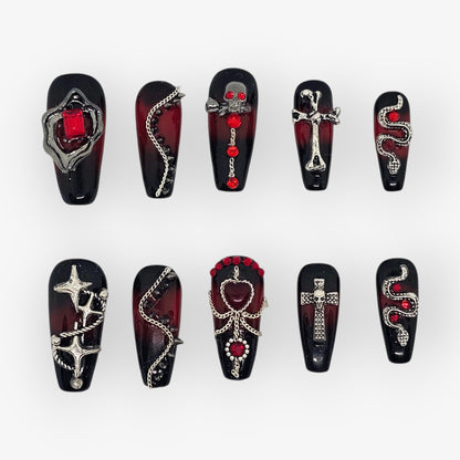 Midnight Majesty Press On Nails